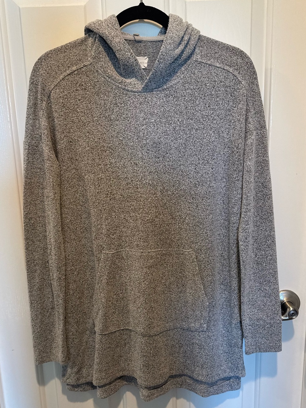 Lou & Grey Cozy Heather Gray Hooded Pullover Size XS